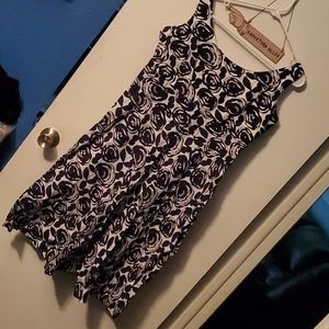 Karin stevens black rose dress